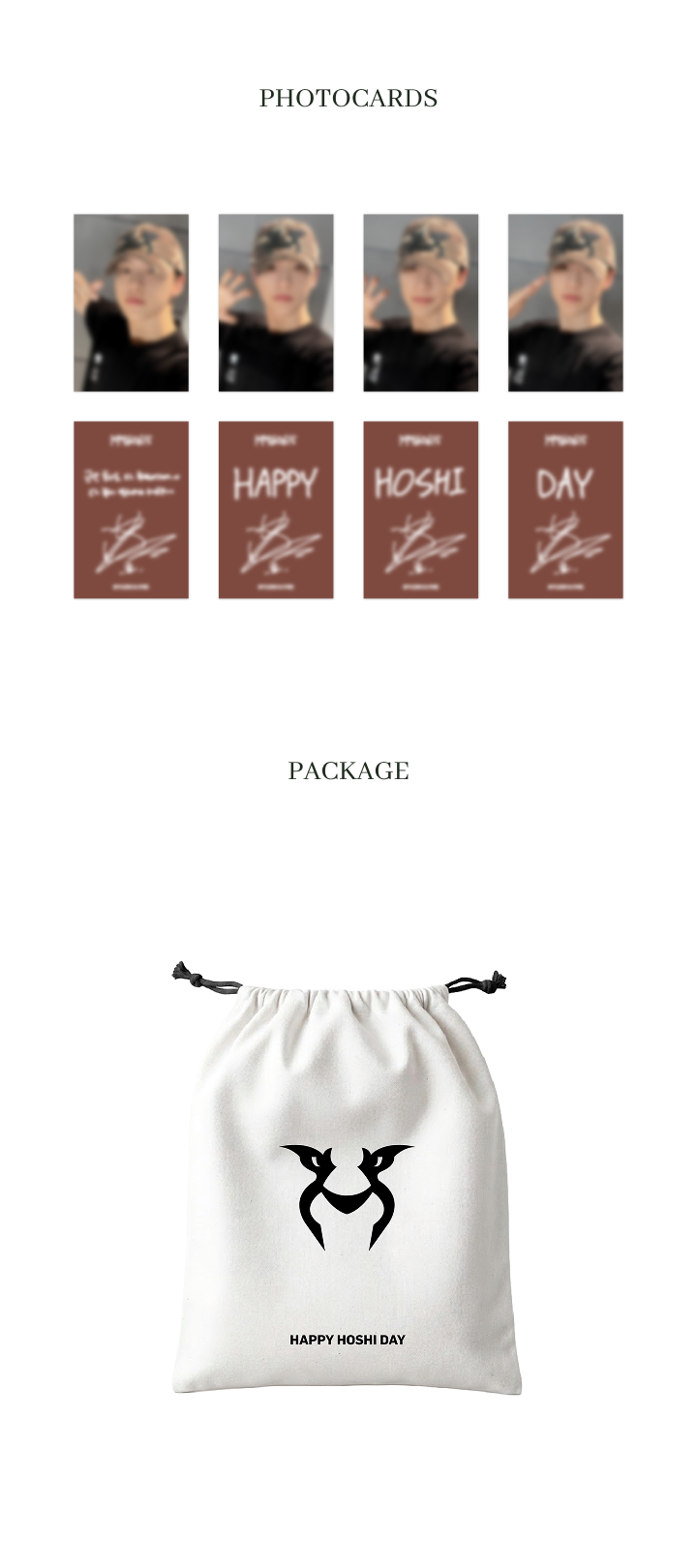 SEVENTEEN HAPPY HOSHI DAY CAP Ver.1 / Ver.2 Official Kpop Goods | eBay