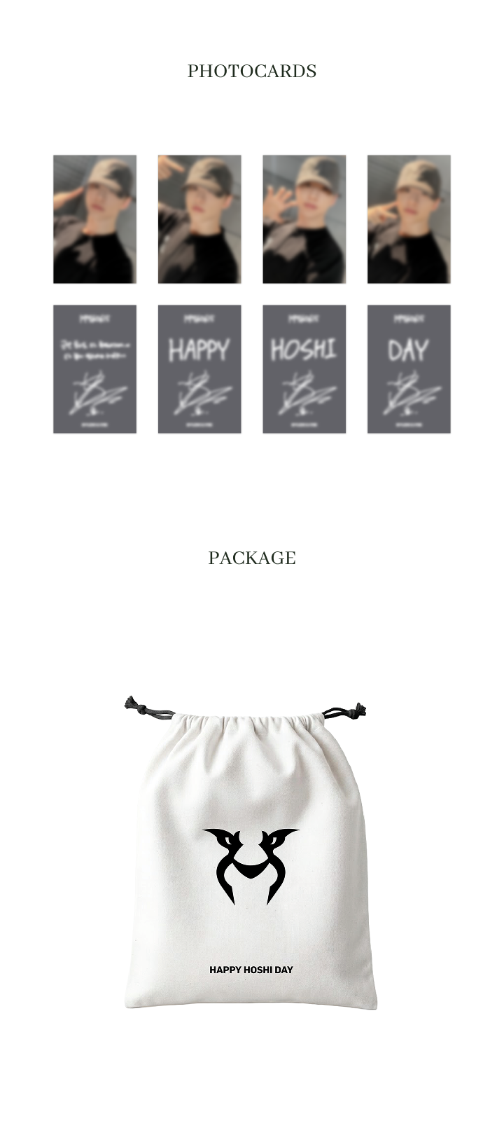 SEVENTEEN HAPPY HOSHI DAY CAP Ver.1 / Ver.2 Official Kpop Goods