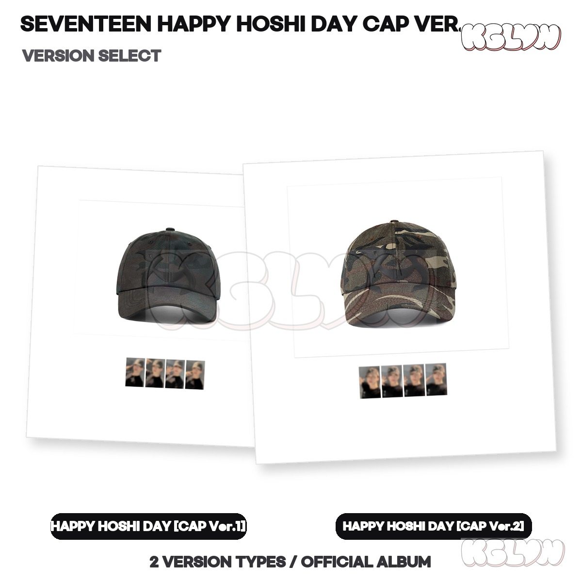 SEVENTEEN HAPPY HOSHI DAY CAP Ver.1 / Ver.2 Official Kpop Goods | eBay